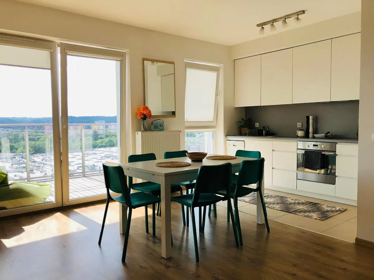 *14Th Floor A Lot Of Sun - Near Baltic Baltic Sea And Reagaen Park - Big Balkoon - Nice View - Private Parking Place - Gdansk Oldtown 20Min And Sopot 10Min Apartament